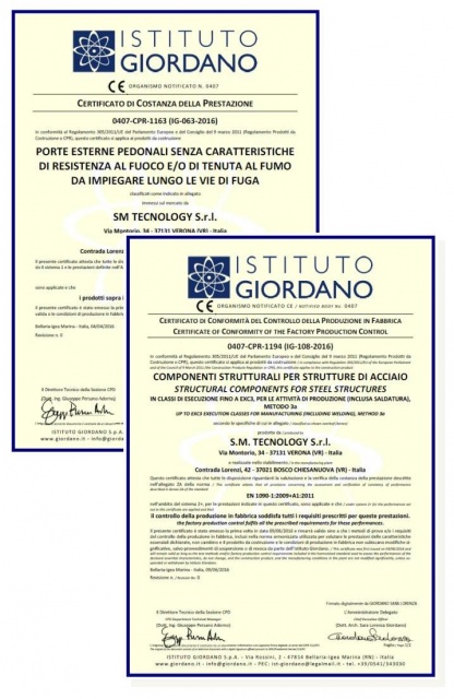 Certificazioni